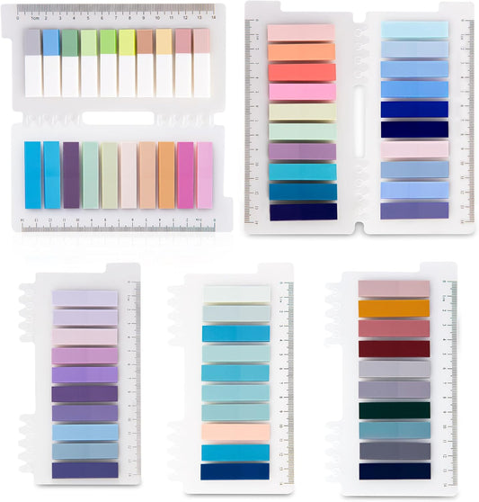 Golcellia Sticky Tabs, 70 Colors, 1400 Pieces, Repositionable Labels, Index Tabs