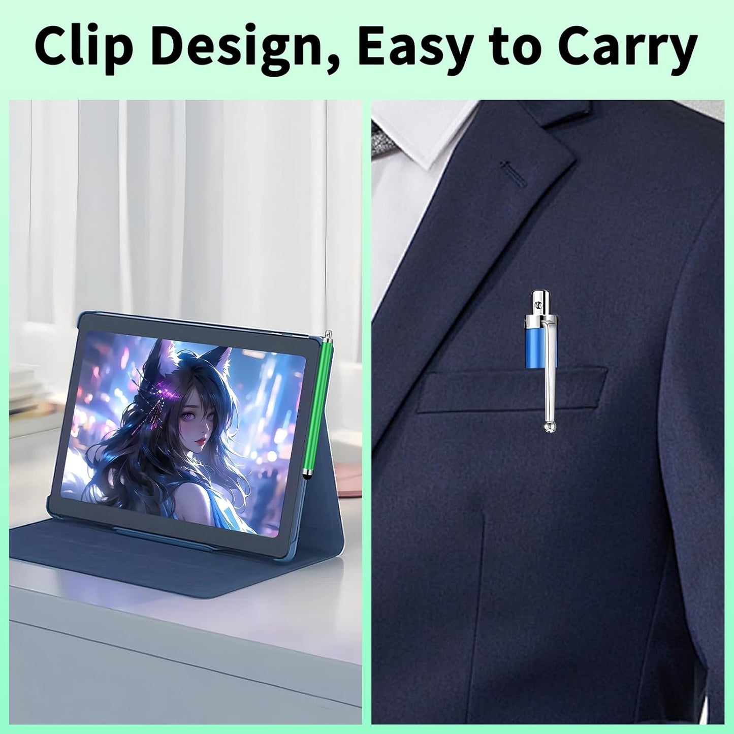 20 Pack Stylus Pen,Stylus Pen for Touchscreen High Precision and Sensitivity for Everyday Writing/Drawing,Universal Stylus Compatible with Touch Screens,10 Colors