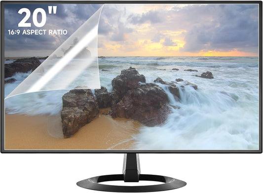 2 Pack 20 Inch Anti Glare Screen Protector, Eye Protection Anti Scratch Matte Anti Glare Film for 20'' with 16:9 Aspect Ratio Monitor
