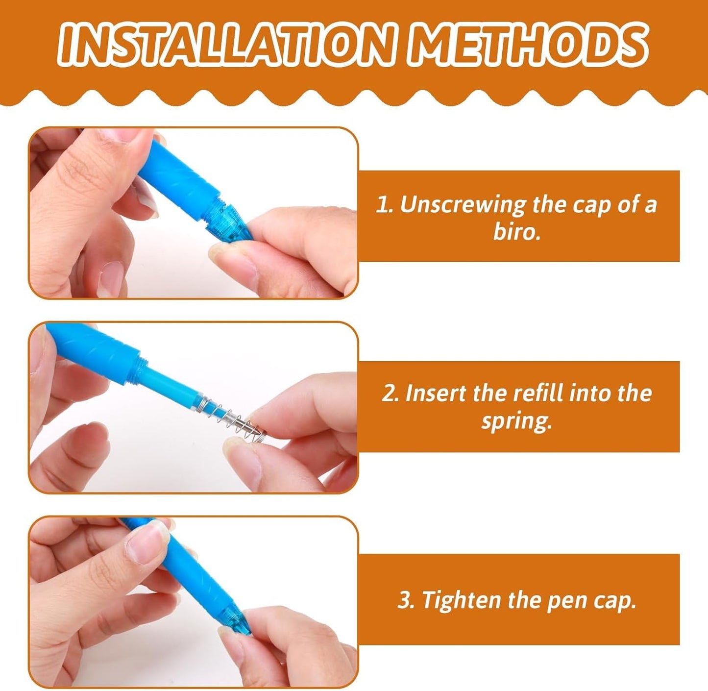 0.7 mm Erasable Gel Ink Pen Refills Compatible with Frixion Friction, Smooth Writing Multicolor Retractable Fine Point Pen Refill for School Office Home Art (8 Colors, 24)