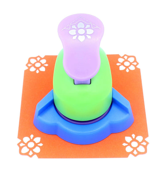 Hollow Right-Angle Embossing Punch - Handmade Scrapbooking Craft Lever Corner Punch (Forget-me-not)