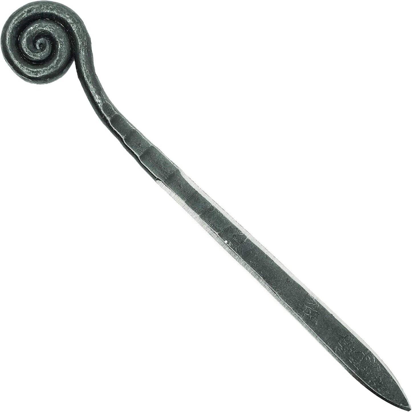 Letter Opener Cast Iron Knife | Luxury, Rustic & Antique Style Desk Accessory for Cutting Open Paper Envelopes & Packages | Made in USA | Fiddlehead