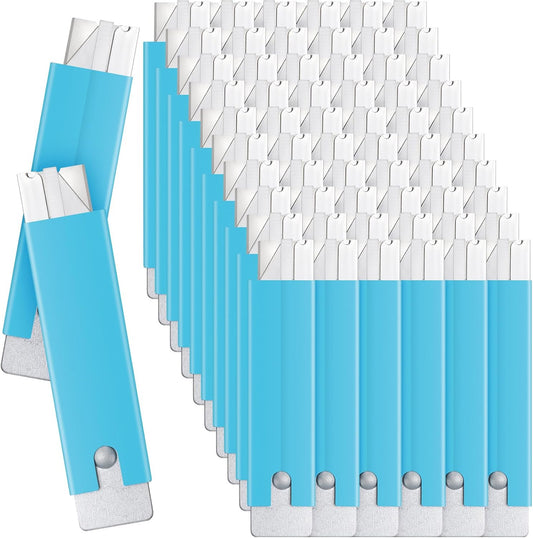 Gisafai 60 Pieces Box Cutters Bulk Retractable Box Cutter Cardboard Mini Box Cutter Handy Box Cutter Knife for Paper Boxes Packages Letter