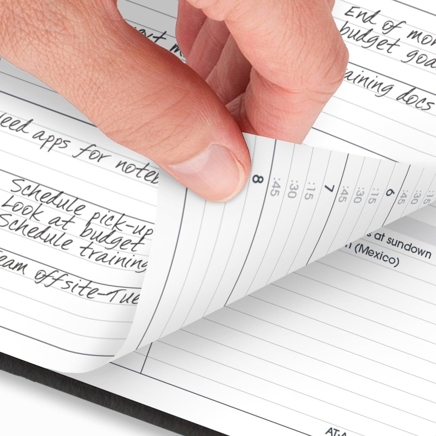 AT-A-GLANCE Planner 2025-2026 Academic, Weekly, Quarter-Hourly Appointment Book, 8-1/4" x 11", Large, Flexible Cover, Black (7095705)