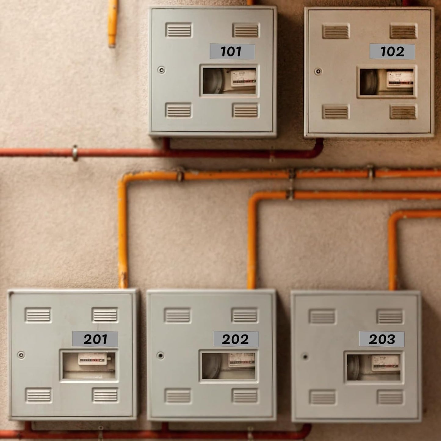 Grey Rectangle Stickers 3 x 1 Inch Color Coding Labels Vinyl Roll Self-Adhesive Waterproof Removable 500 PCS