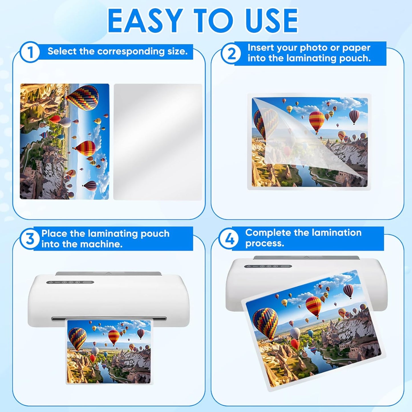 200 Pcs 10 Mil Laminating Sheets, 9 x 11.5 Inch Thermal Laminating Pouches, Letter Size Clear Plastic, Glossy Hot Laminating Sheets for Office Supplies