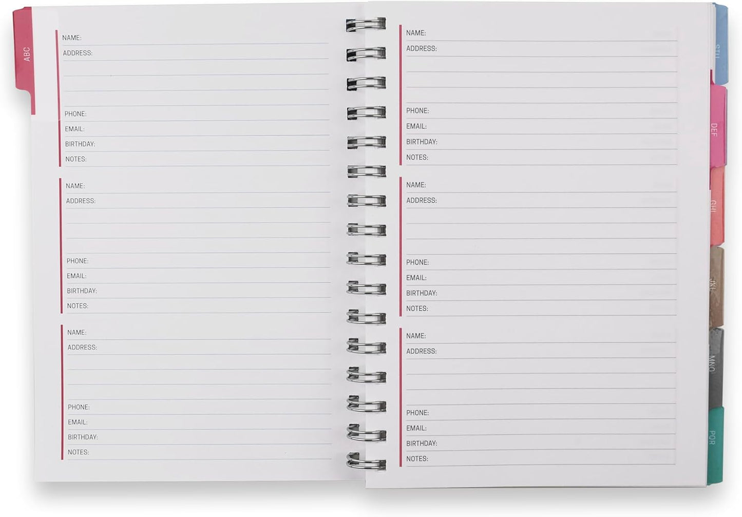 Erin Condren Inspired Collection Sky Flowers A5 Address Book