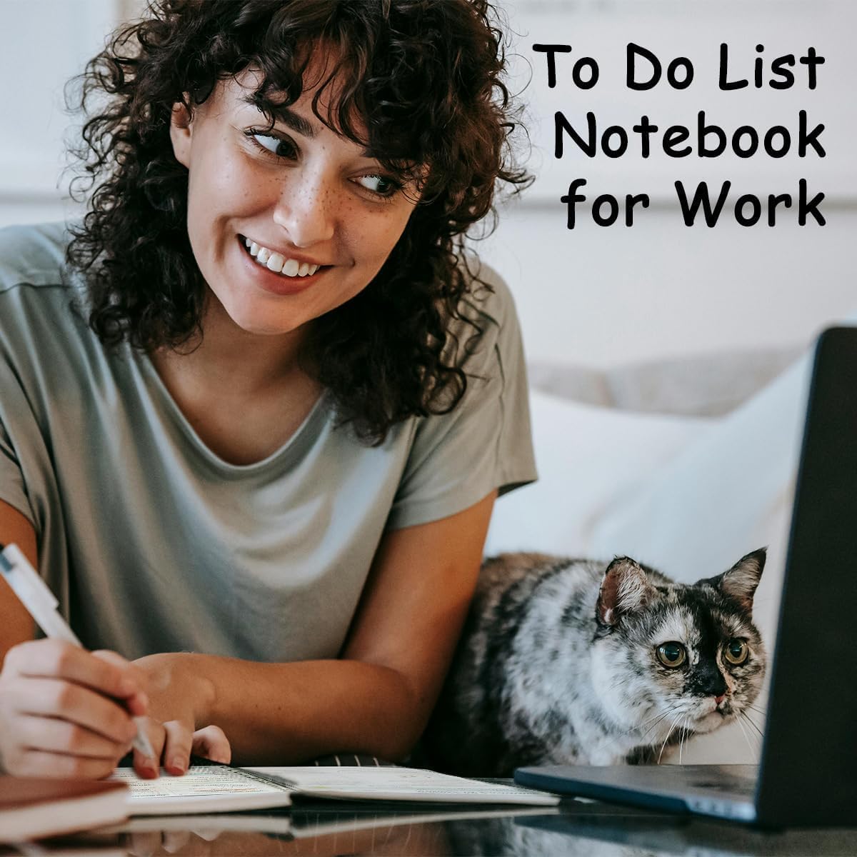 Undated Weekly Planner Notebook, A5 (5.8" x 8.3") Hardcover Weekly to do List Notebook for Work with Goal & Habit Tracker - Spiral Black