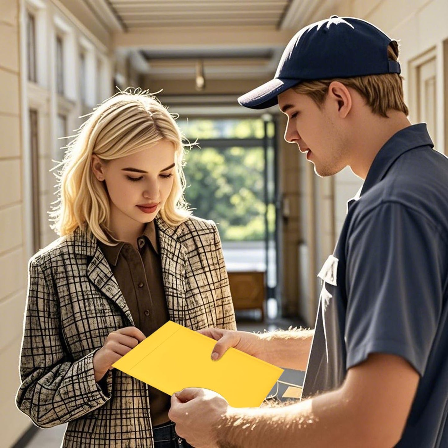 10.5’’ x 15’’ Yellow Kraft Bubble Mailers, Large Bubble Pouch Lightweight Padded Mailing Envelopes, Self Seal Kraft Envelopes Shipping Bags 50 pack