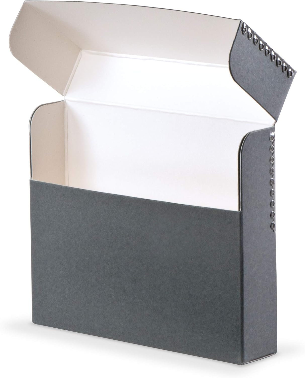 Gaylord Archival Blue/Grey Flip-Top Document Storage Box - 2 1/2W x 12 1/4L x 10 1/4" H