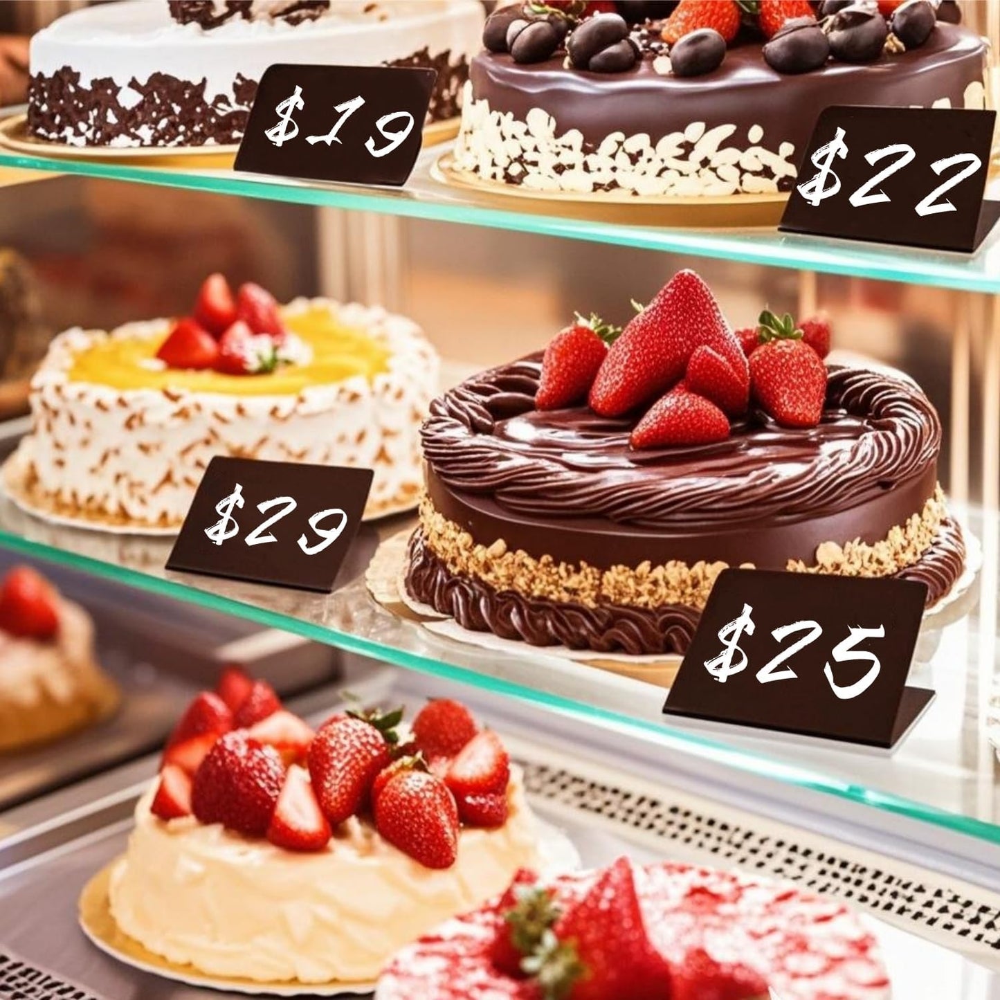 20 Pack Mini Chalkboard Signs Food Labels for Party Buffet, Reusable Small Chalk Boards for Birthday Bakery Wedding Table Signs Food Tags Place Cards with 12 Markers, 32 Blackboard Stickers