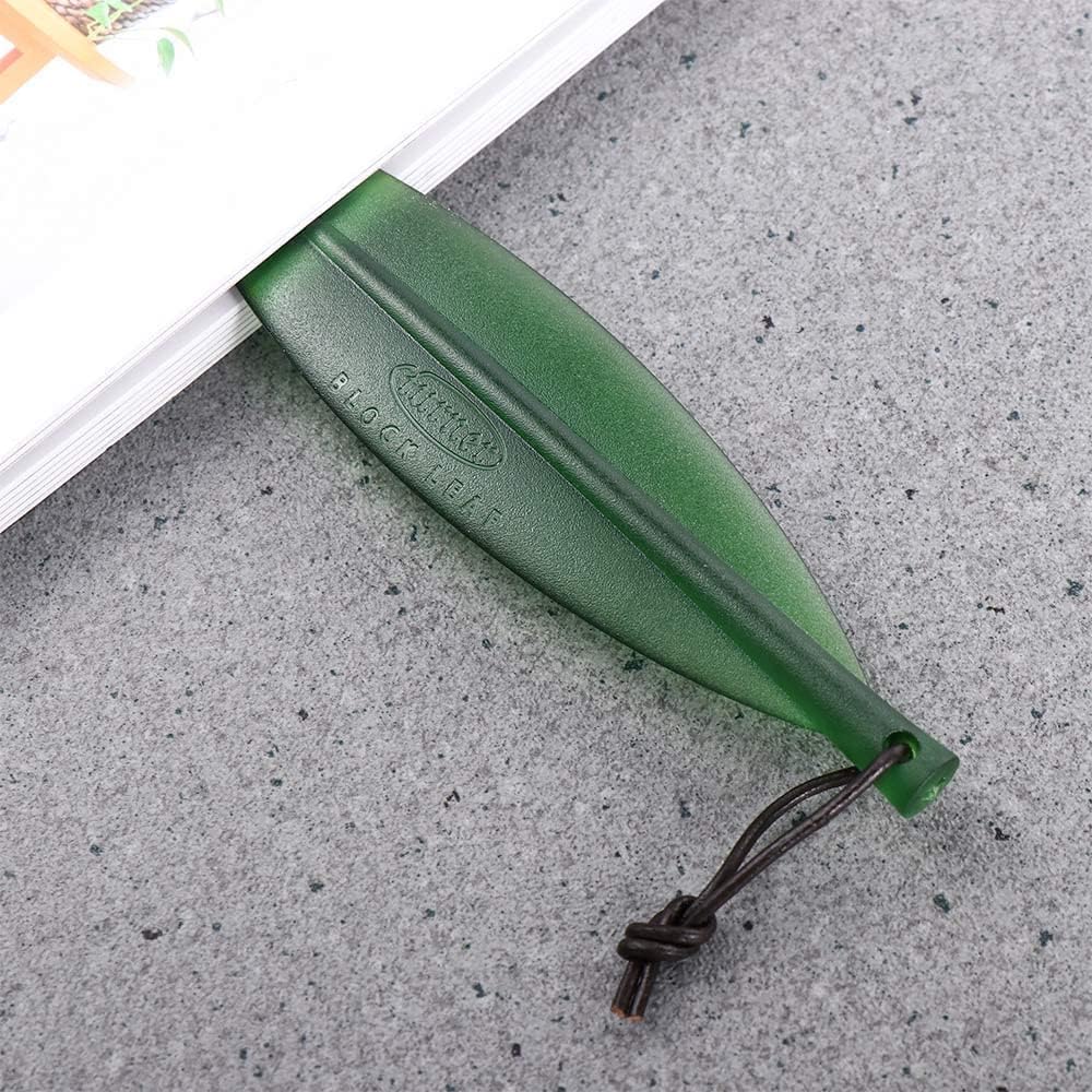 Green Willow Leaf Shape Plastic Letter Opener Tool, Plastic Envelopes Opener Bookmark Cut Paper Tool Express Opener Office and School Supplies