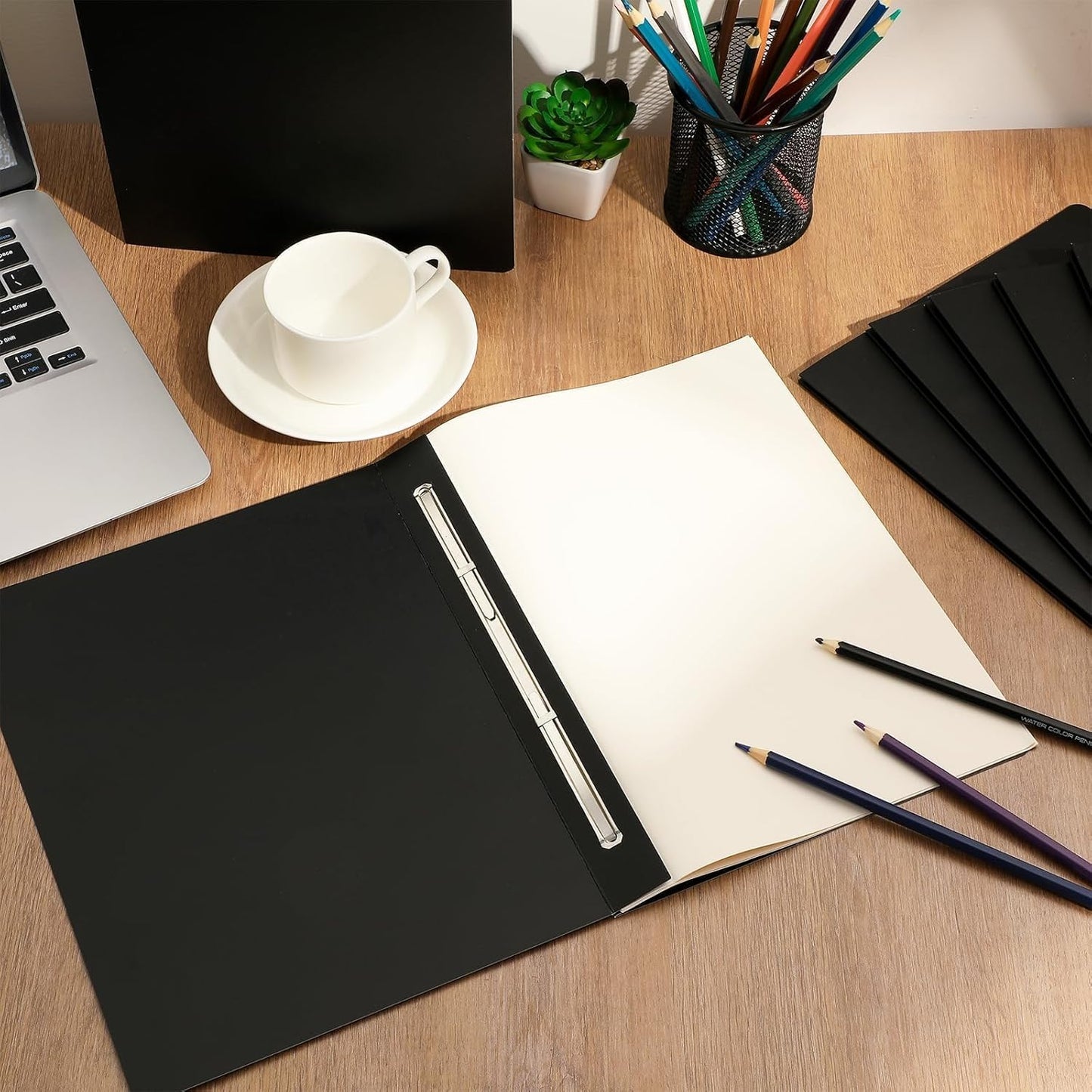 gisgfim 12 Pcs 8.5 X 11'' Pressboard Report Cover 3" Capacity Prong Clip Report Cover Metal Prong Fastener with Compressor Letter Size Presentation Report Folder for Bind Proposal Document