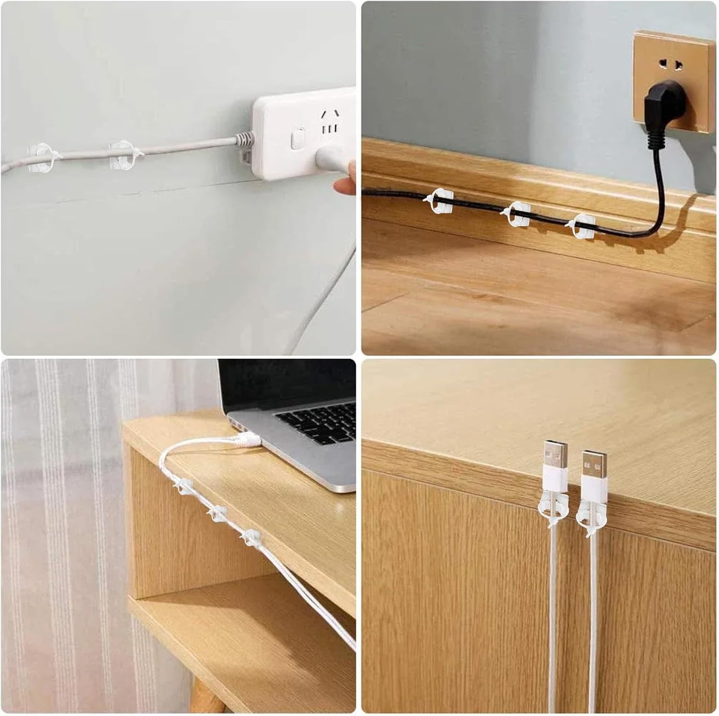 100Pcs Cable Zip Tie Mounts Kit, 0.9in Plastic Zip Ties with Screw Hole, White Zip Tie Anchors, Sturdy Zip Tie Mounting Squares Base with Tapping Screw for Wire Organizer (White, 0.9 inch)