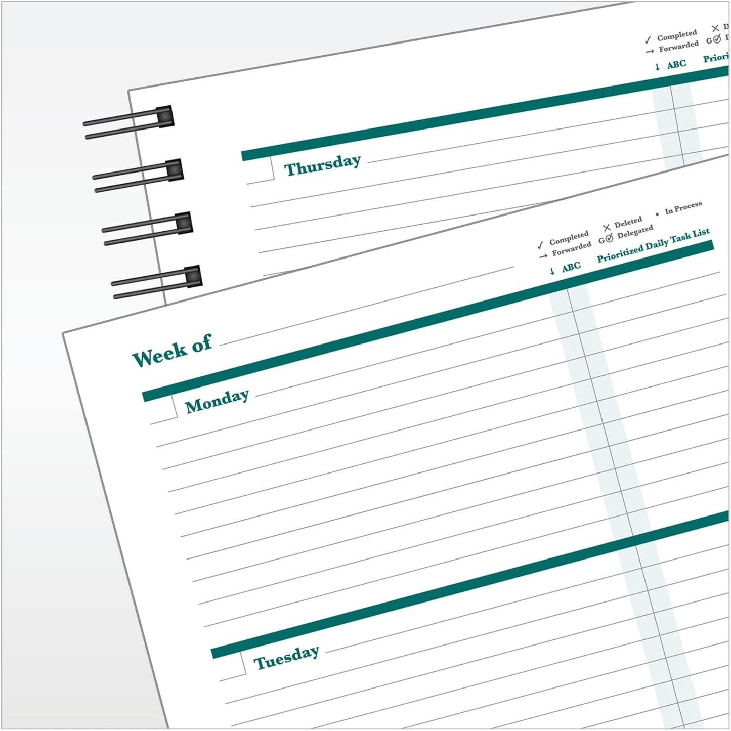 FranklinCovey - Undated Planner | Weekly - Wire-Bound Planner (7” x 8.5” X 1”)