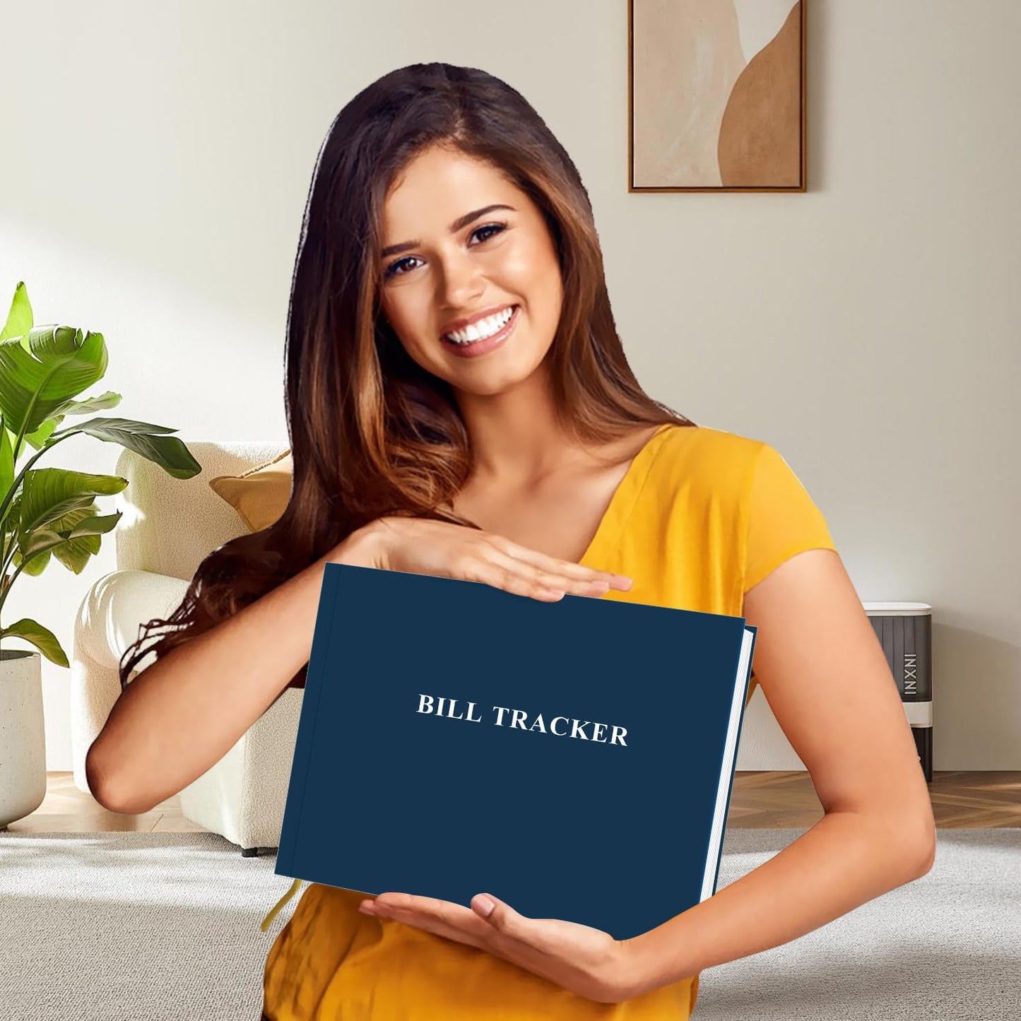 Bill Tracker Notebook - Monthly Bill Organizer & Planner for Personal Budgeting Financial, Payments Checklist Organizer, 7" x 10", Blue