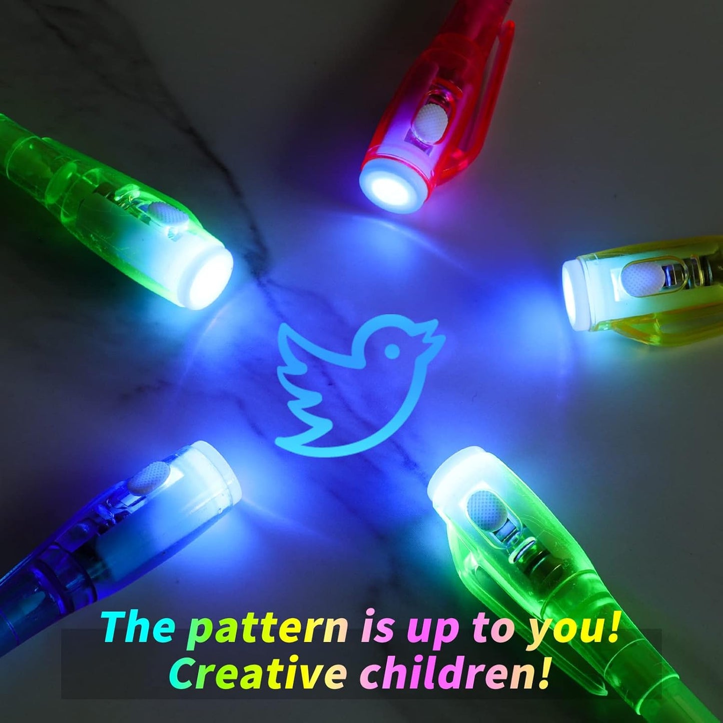 20 Pieces Invisible Ink Pen with UV Light Spy Pen Magic Marker for Kids Party Favors Ideas Gifts Easter Day Halloween Christmas Gifts