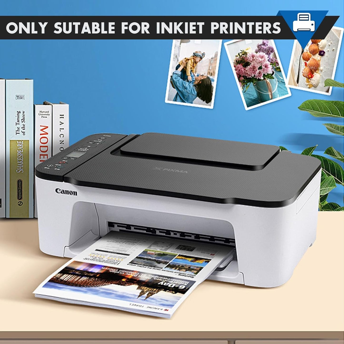 DIYMAG Printable Magnetic Sheets, 8Pcs 8.5 x 11 Inch Flexible Magnet Sheets Glossy Non Adhesive Magnetic Paper for Inkjet Printer Photo DIY Crafts