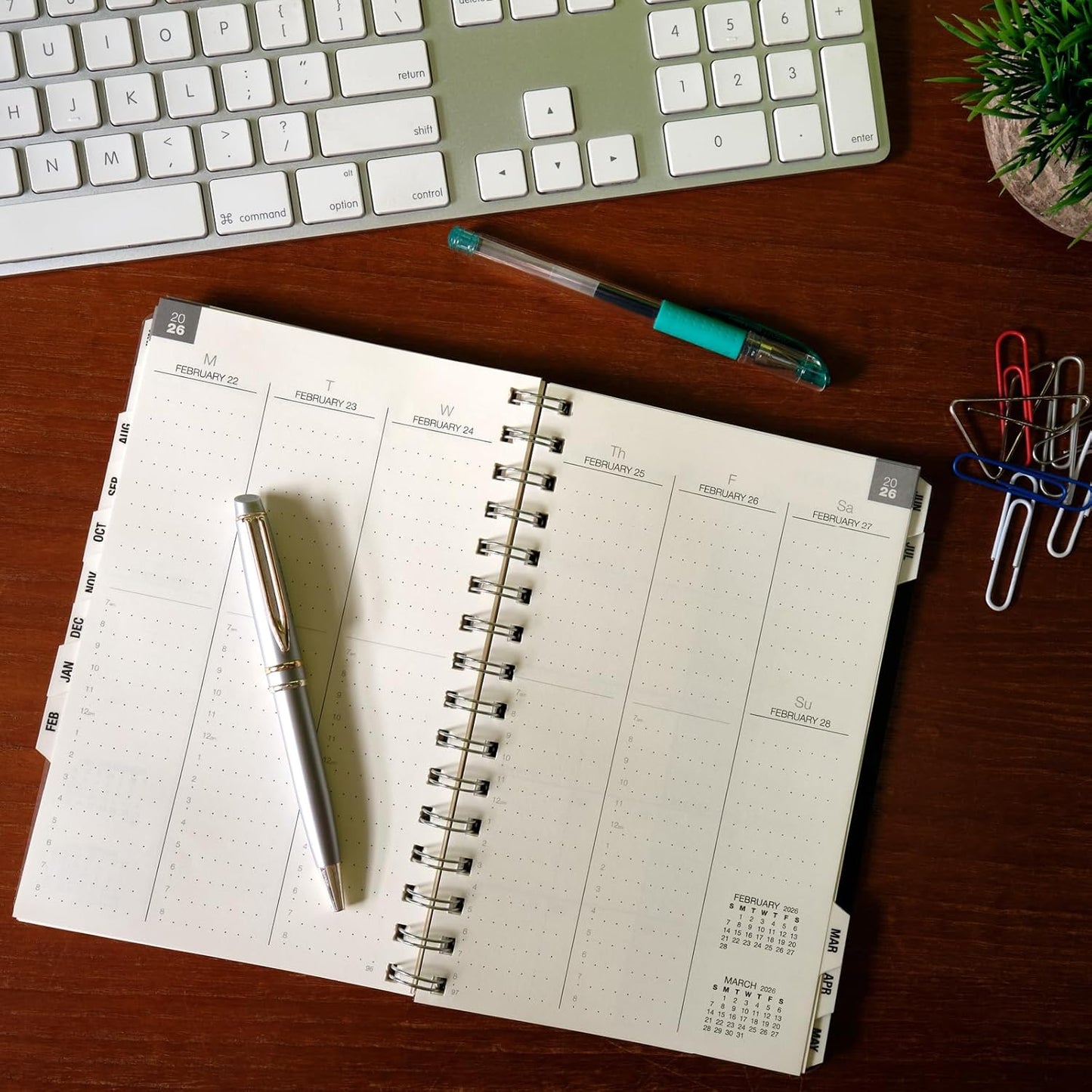 Global Printed Products Essential 5"x8" Monthly & Weekly 2025-2026 Planner - (5" x 8" - June 2025 Through July 2026)