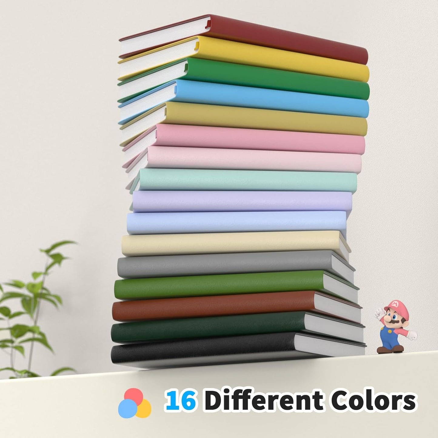 Oucaru Lined Journal Notebook, 4 Pack, 180 Pages, A5 Journals for Writing, 100 GSM Thick Paper, Small Notebooks Daily Journal for Women Men Work, Business, School, Travel Supplies