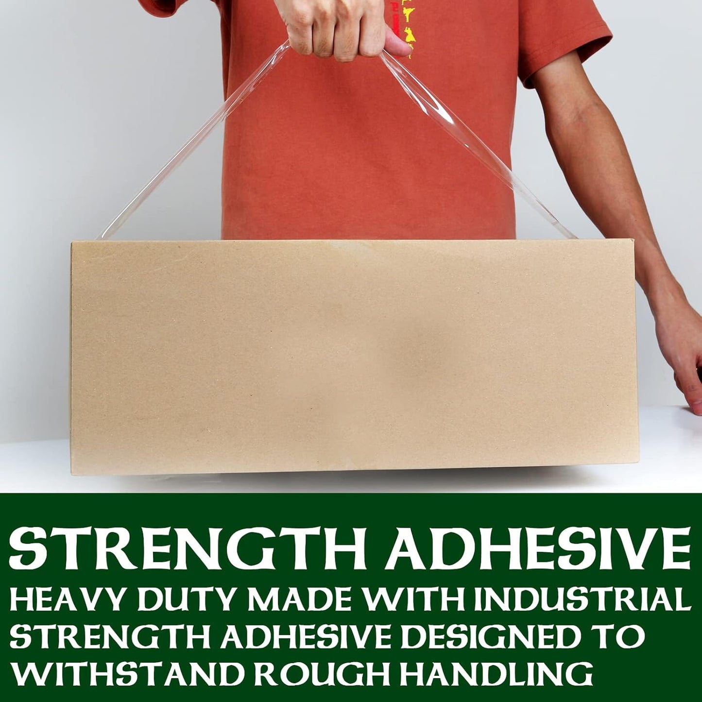 HERKKA Clear Packing Tape, 24 Rolls Heavy Duty Packaging Tape for Shipping Packaging Moving Sealing, Thicker Clear Packing Tape, 2 inches Wide, 65 Yards Per Roll, 1560 Total Yards