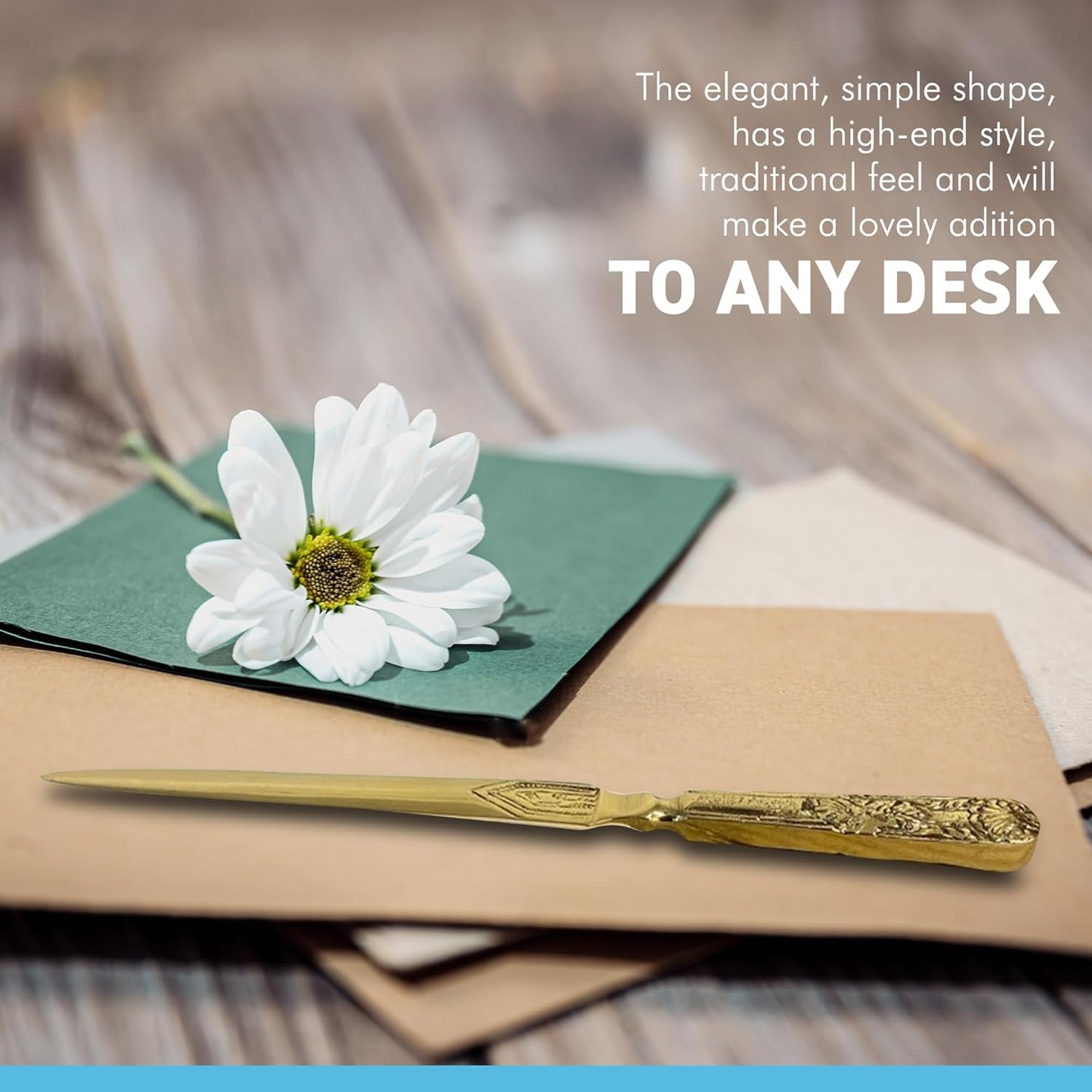 Embossed Brass Letter Opener