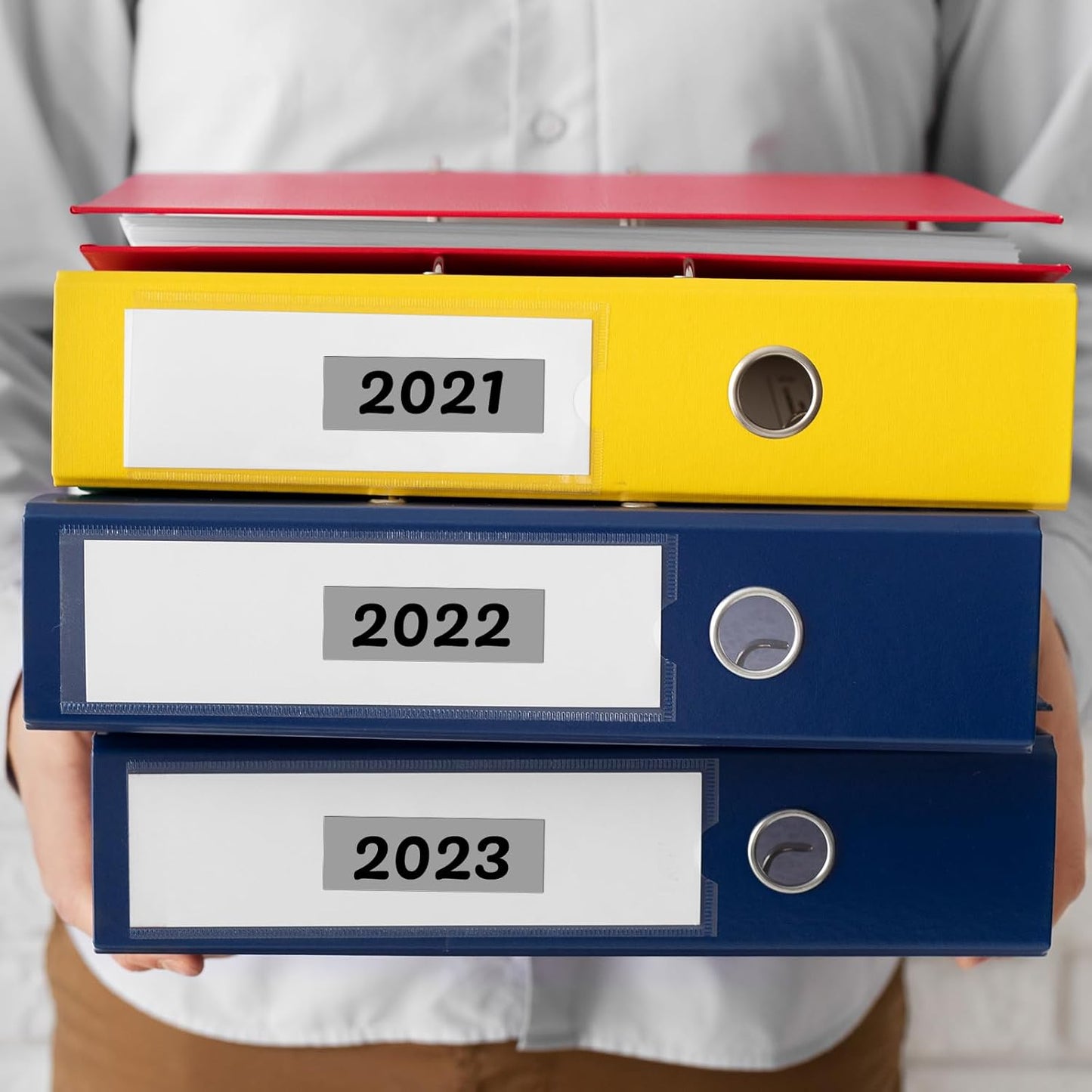 Grey Rectangle Stickers 3 x 1 Inch Color Coding Labels Vinyl Roll Self-Adhesive Waterproof Removable 500 PCS