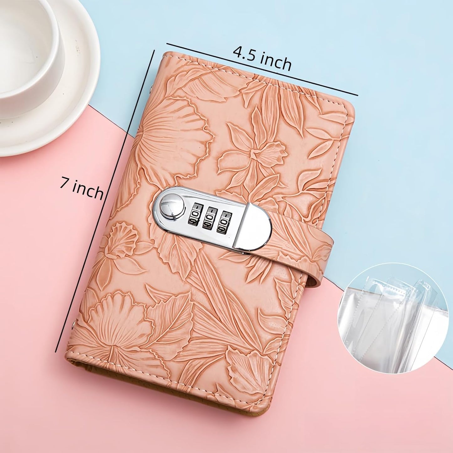 100 Envelope Challenge,Savings Challenges Book with Envelopes, Money Saving Binder Successfully Reach Your Savings Goals (Pink-B)