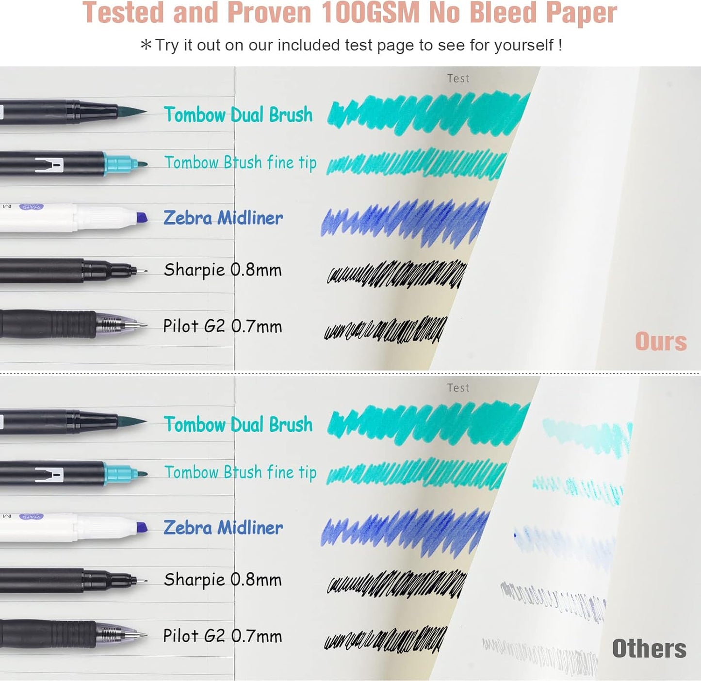 College Ruled Notebook, Large B5 Lined Journal Notebook, 314 Numbered Pages Work Notebook with Index Stickers, 100gsm Thick Paper, Hardcover Vegan Leather Journal for Women Men School Office, Pink