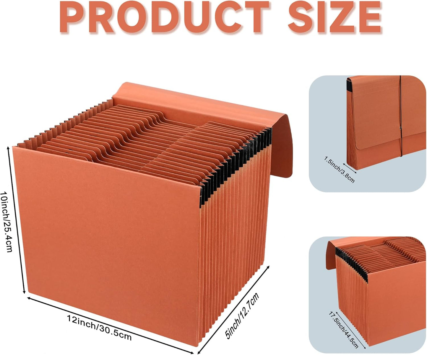 2 Packs Expanding File Pockets with Cover,21 Pockets Accordion File Organizer,Letter Size File Folder,Heavy Duty Expanding File Folder for Classroom,Home,Office and Travel