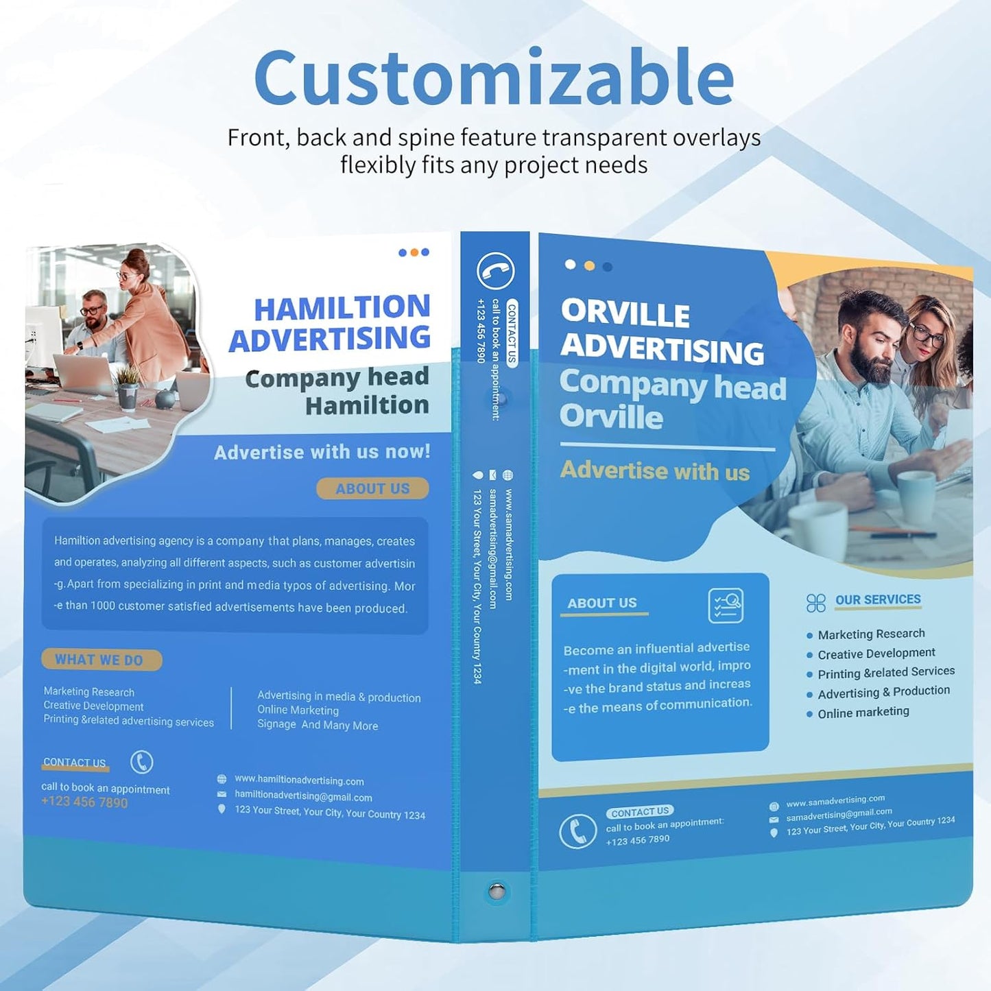 1-inch 3 Ring Binder with 2 Inside Pockets, 1'' Basic Binders Holds US Letter Size 8.5'' x 11'' Paper - Versatile Binders for Office, School and Home Use (Pack of 12, Assorted Color)