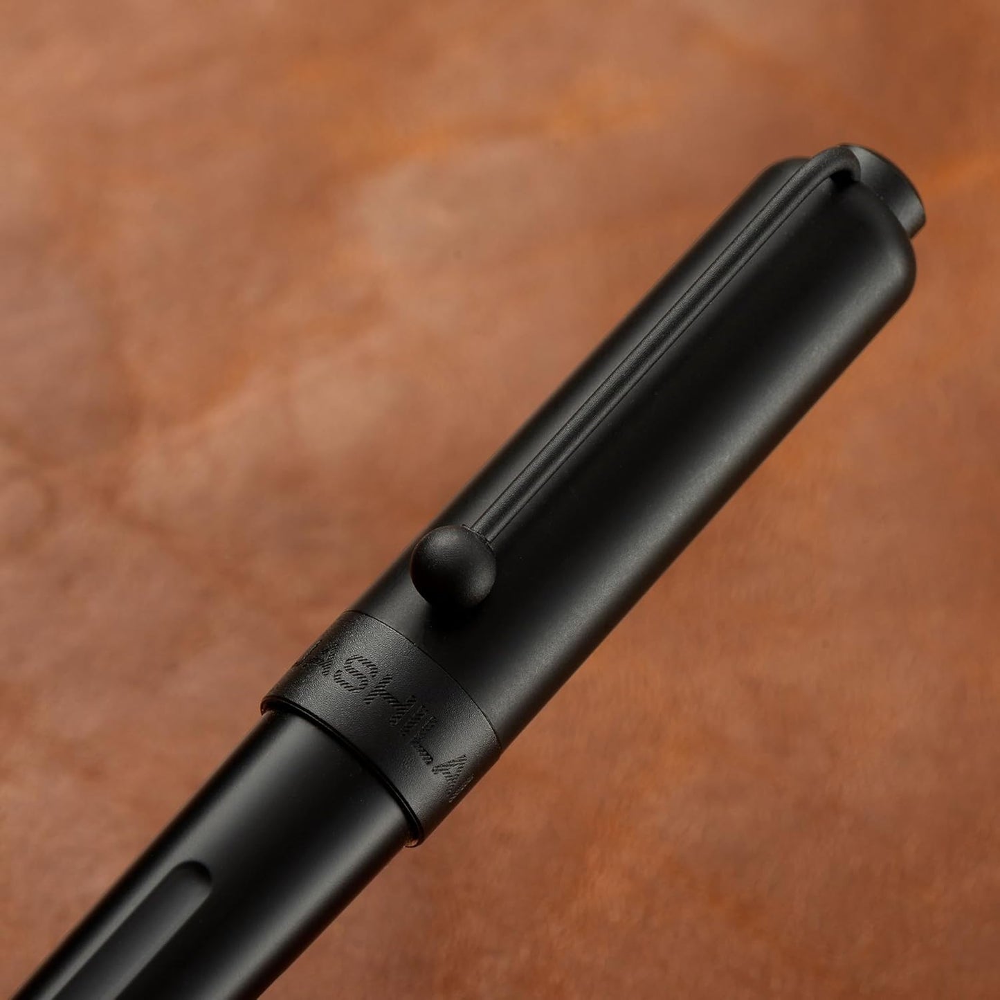 Luxury Matte Black Forest Fountain Pen Set,Titanium Black Extra Fine and Medium Nibs,Includes 2 Ink Converters,10 Ink Cartridges,15ml ink，Premium Gift Case for Calligraphy (Extra Fine Nib)