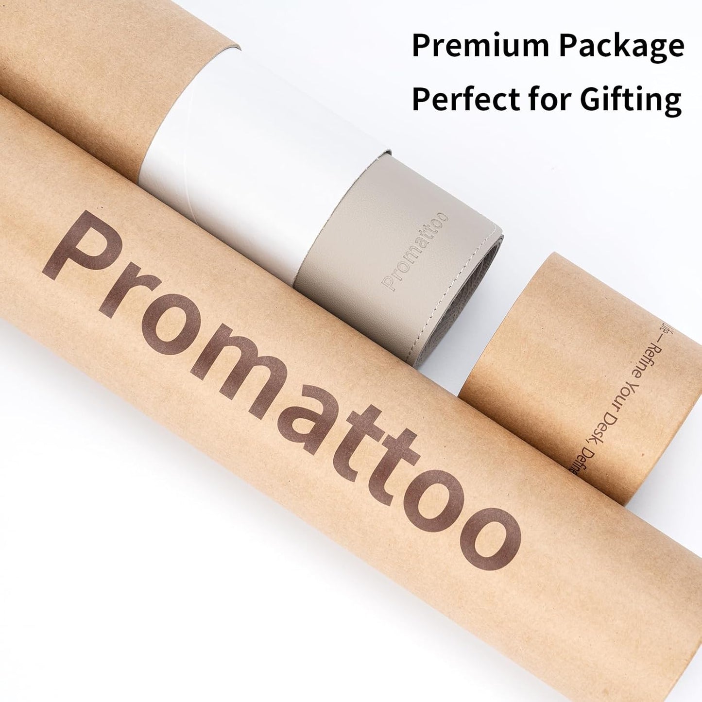 Oversized Non-Slip Desk Pad Protector – Grips Desk Firmly, Anti-Slip Like You've Never Seen! Vegan Leather Waterproof Laptop Mat for Keyboard & Mouse – Large Office Pad– Stone Gray