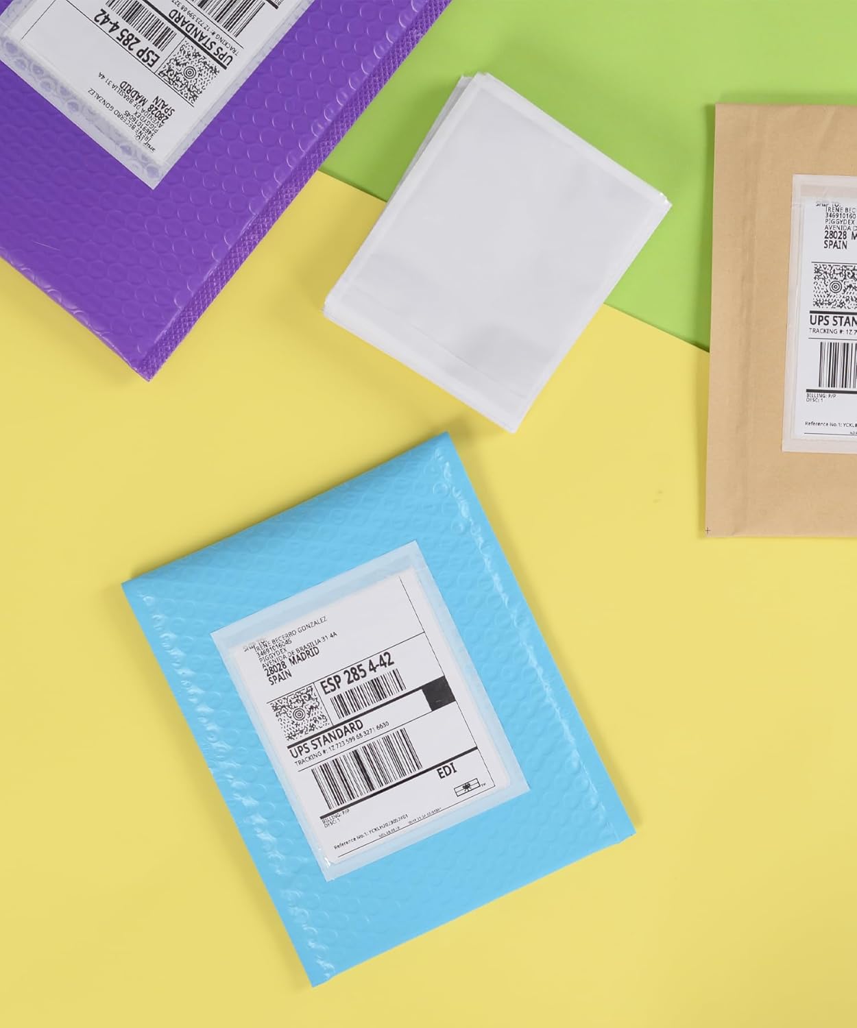 1000 PCS 4.5"x 5.5" Clear Self-Adhesive Packing List Envelopes - Shipping/Mailing Pouch Enclosed Bags for Packing Slips Invoice Label