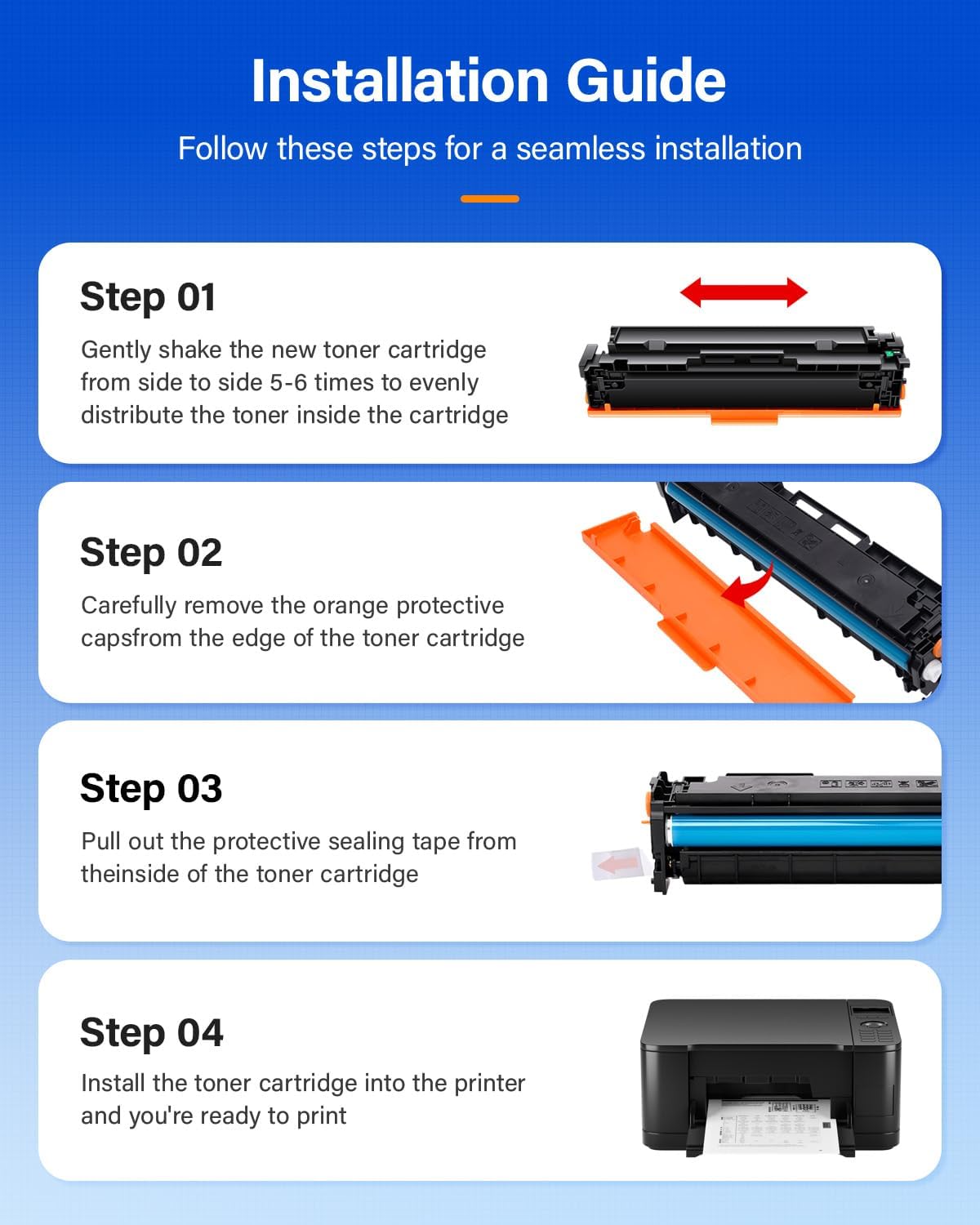 069 069H Toner Cartridge Set High Capacity 4-Pack Compatible for Canon 069H 069 for Color imageclass MF753Cdw MF751Cdw LBP674Cdw LBP674C MF750C LBP673Cdw LBP674Cx MF752Cdw MF756Cx Printers lnk Black