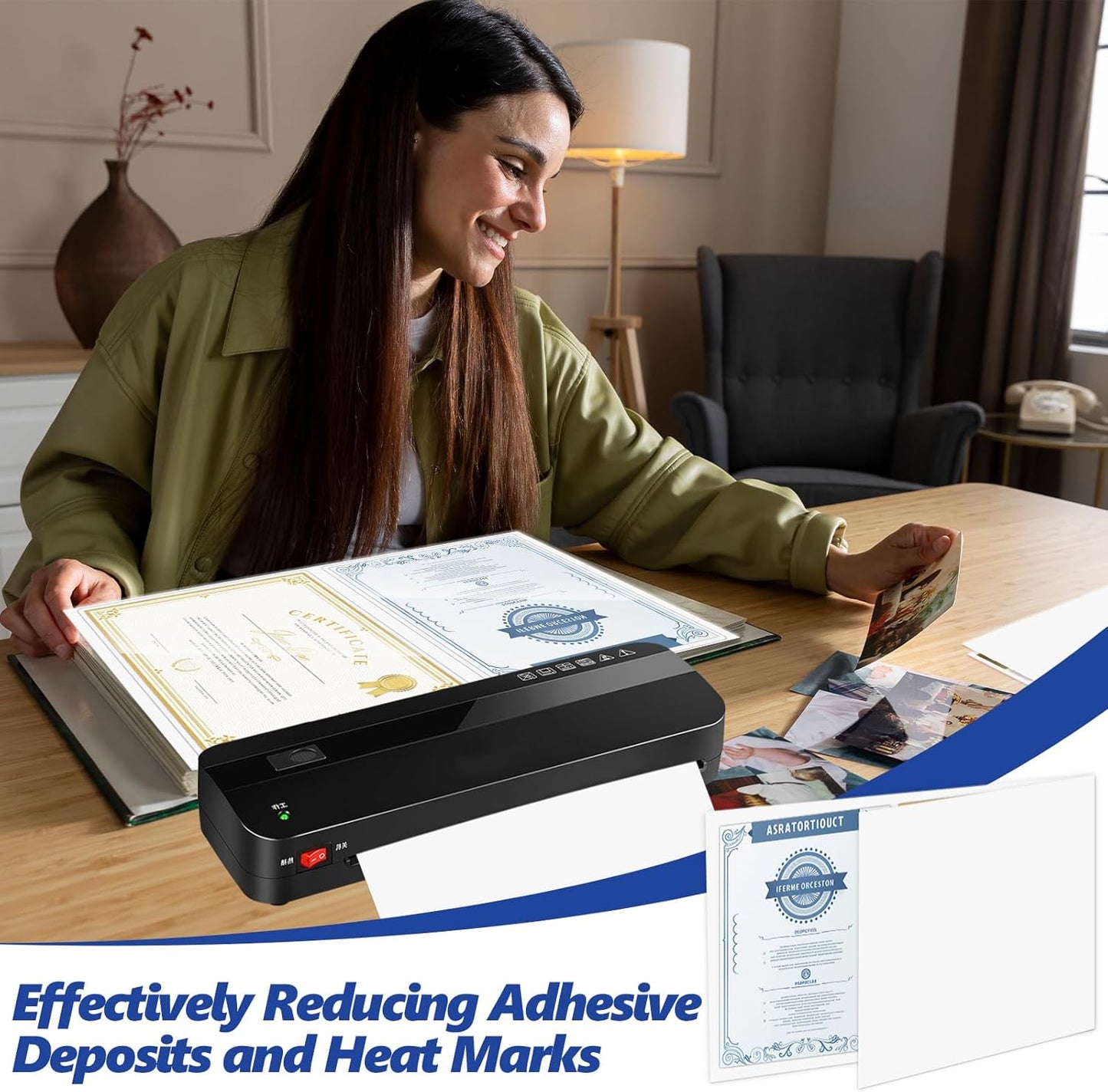 10 Pack ID Card Size Laminator Carrier Sleeve 11.75X17.75 Inch Thermal Laminating Carriers Sheets Protection Thermal for All Brand Laminating Pouches Work Permits Pass Cards Student ID Cards