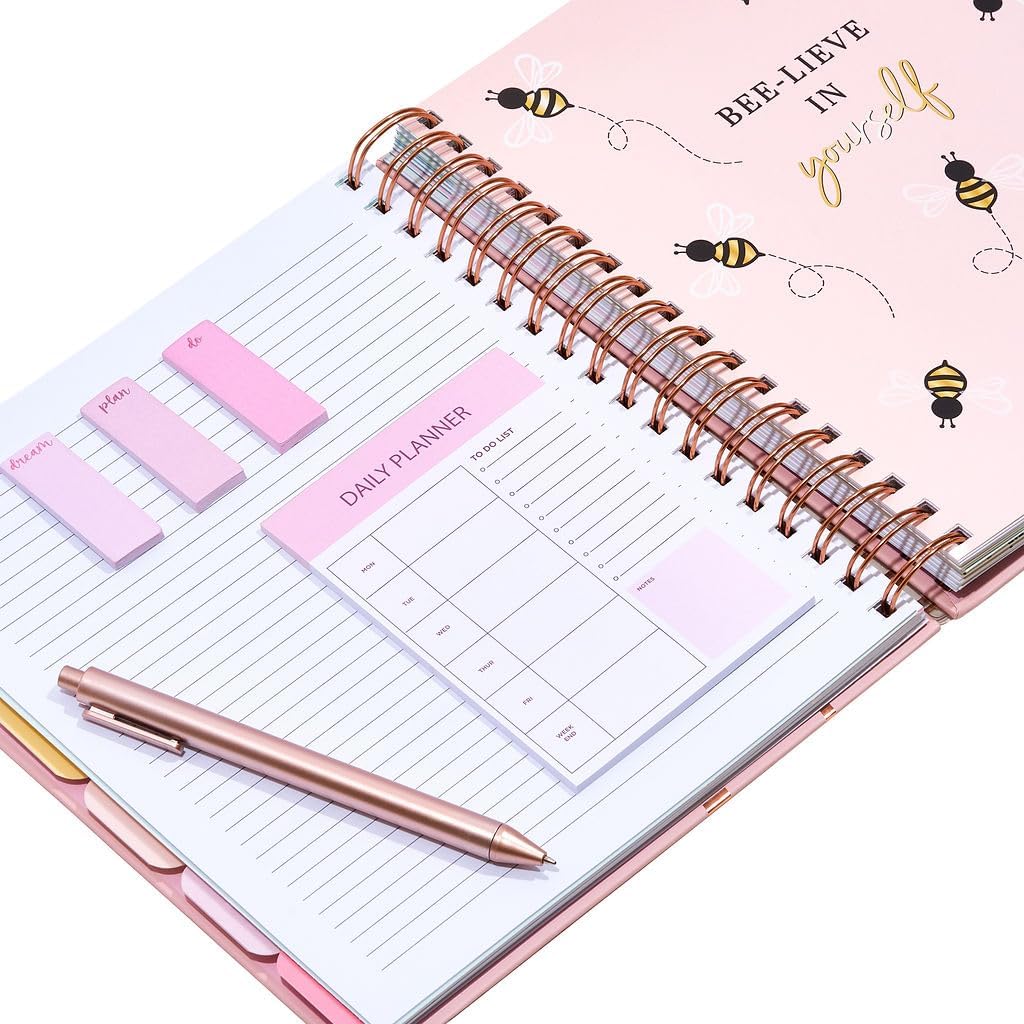 Votum August 2025 to January 2027 Large Back to School Academic Planner- Daily, Weekly & Monthly Organizer with Pens, Stickers, Sticky Notes, and a Sturdy Cover - Life is Good
