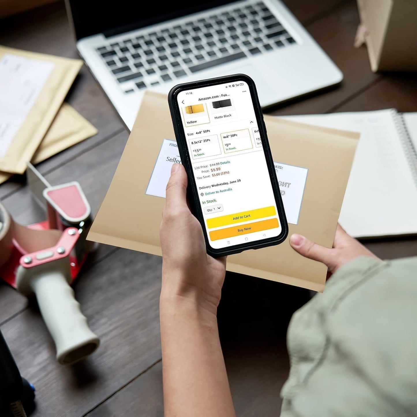 Fuxury Kraft Bubble Mailer 6x10" 600Pack Strong Adhesion Padded Envelopes Thick Bubble Envelopes Usable Size 6x9" Waterproof Cushioned Padded Mailers Packaging for Small Business #0 Brown