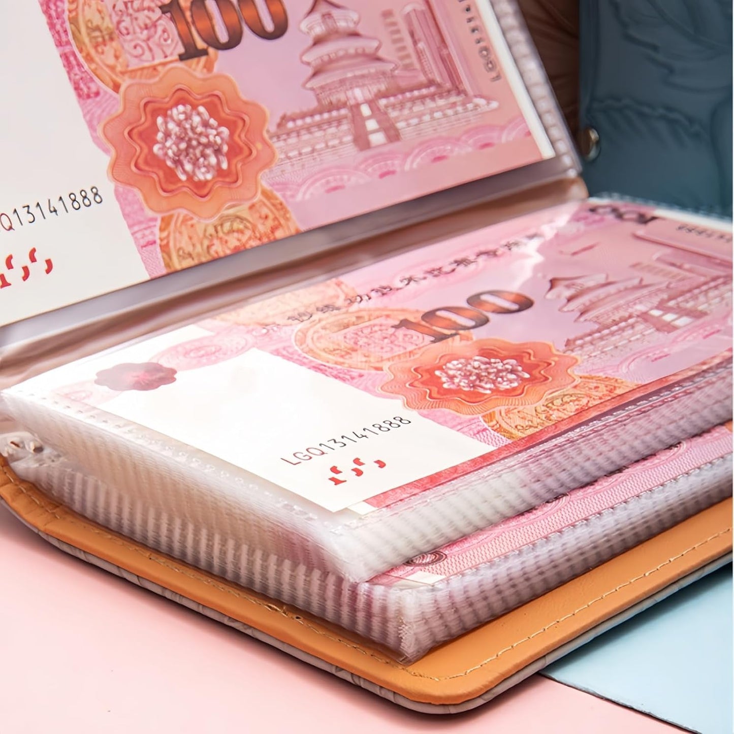 100 Envelope Challenge,Savings Challenges Book with Envelopes, Money Saving Binder Successfully Reach Your Savings Goals (Purple-B)