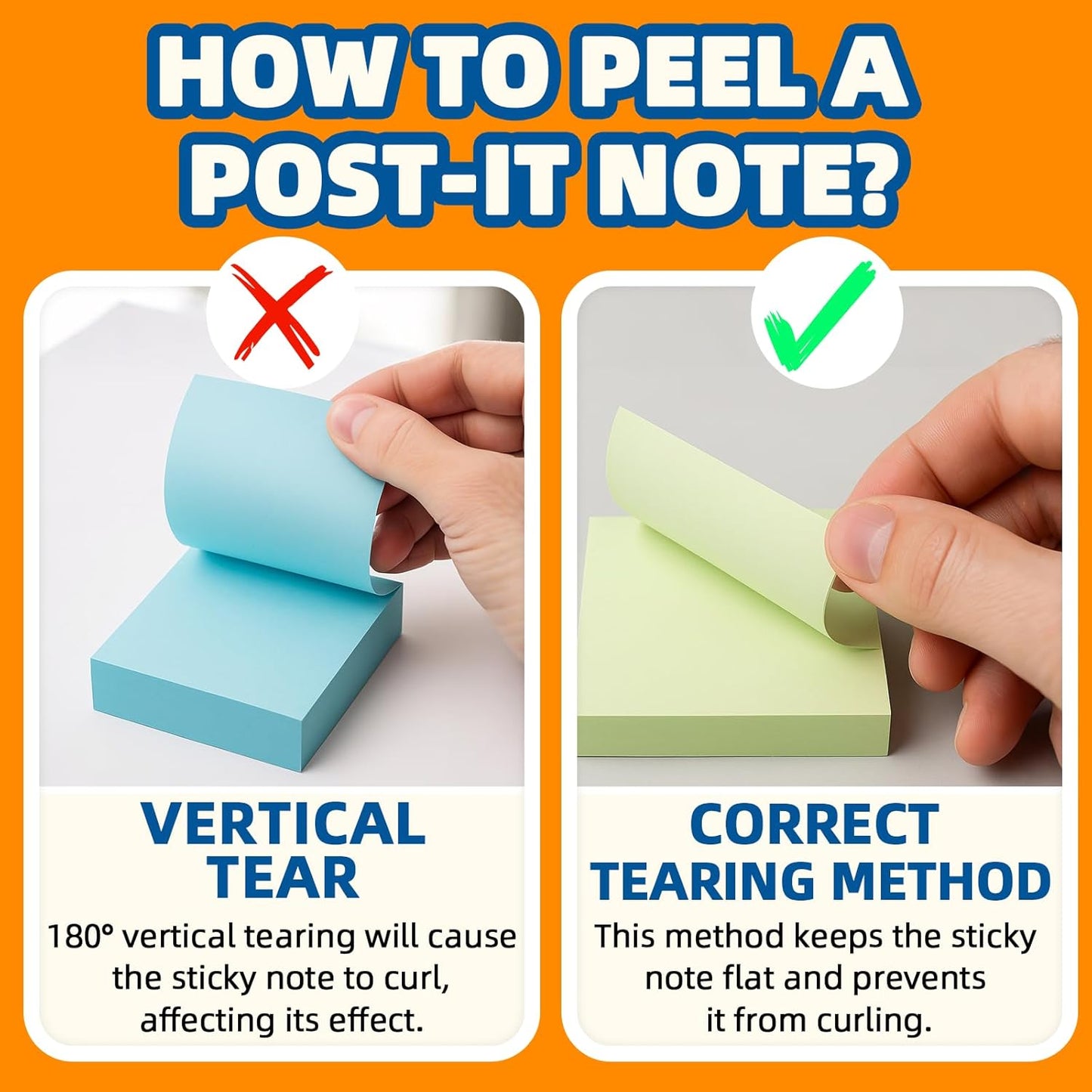 Bulk Personalized Sticky Notes 3"x3" – Custom Logo or Text Notepads, 50 Sheets per Pad, 2–100 Pack for Business Marketing, Office Supplies, Schools, Parties (Style 1)