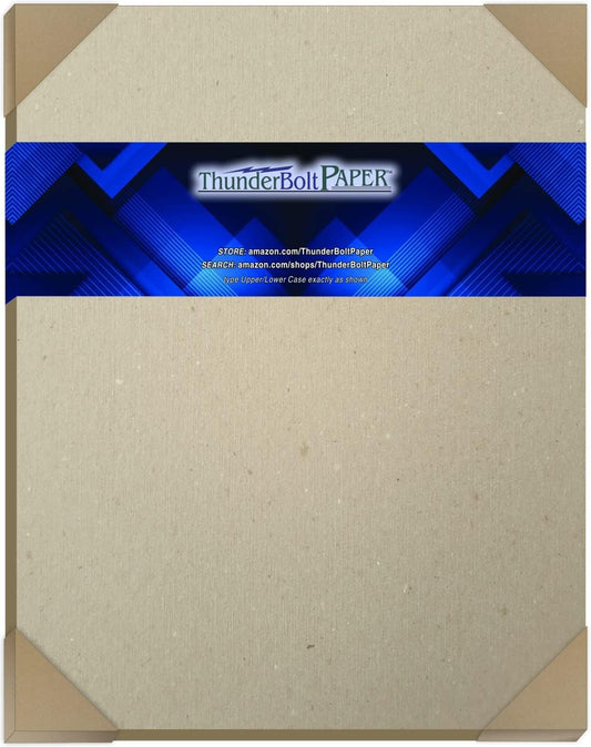 100 Sheets Chipboard 46pt (Point) 11 X 14 Inches Medium Weight Scrapbook|Frame Size .046 Caliper Thickness Cardboard Craft|Ship Brown Kraft Paper Board