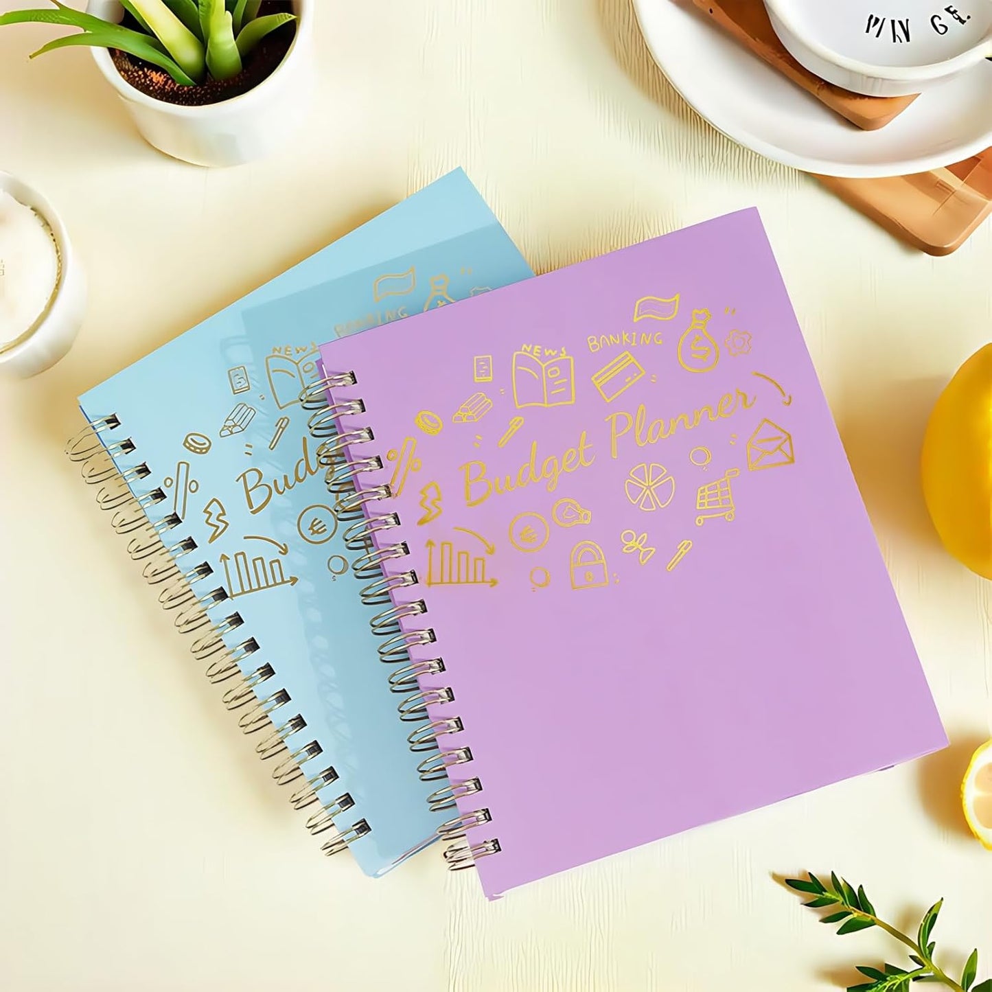 Budget Planner - B5(9.2x7'') Monthly Bill Organizer With Expense Tracker Notebook, Undated Financial Planner Budget Book To Take Control Of Your Money, Large Month Account Book With Pockets (A)