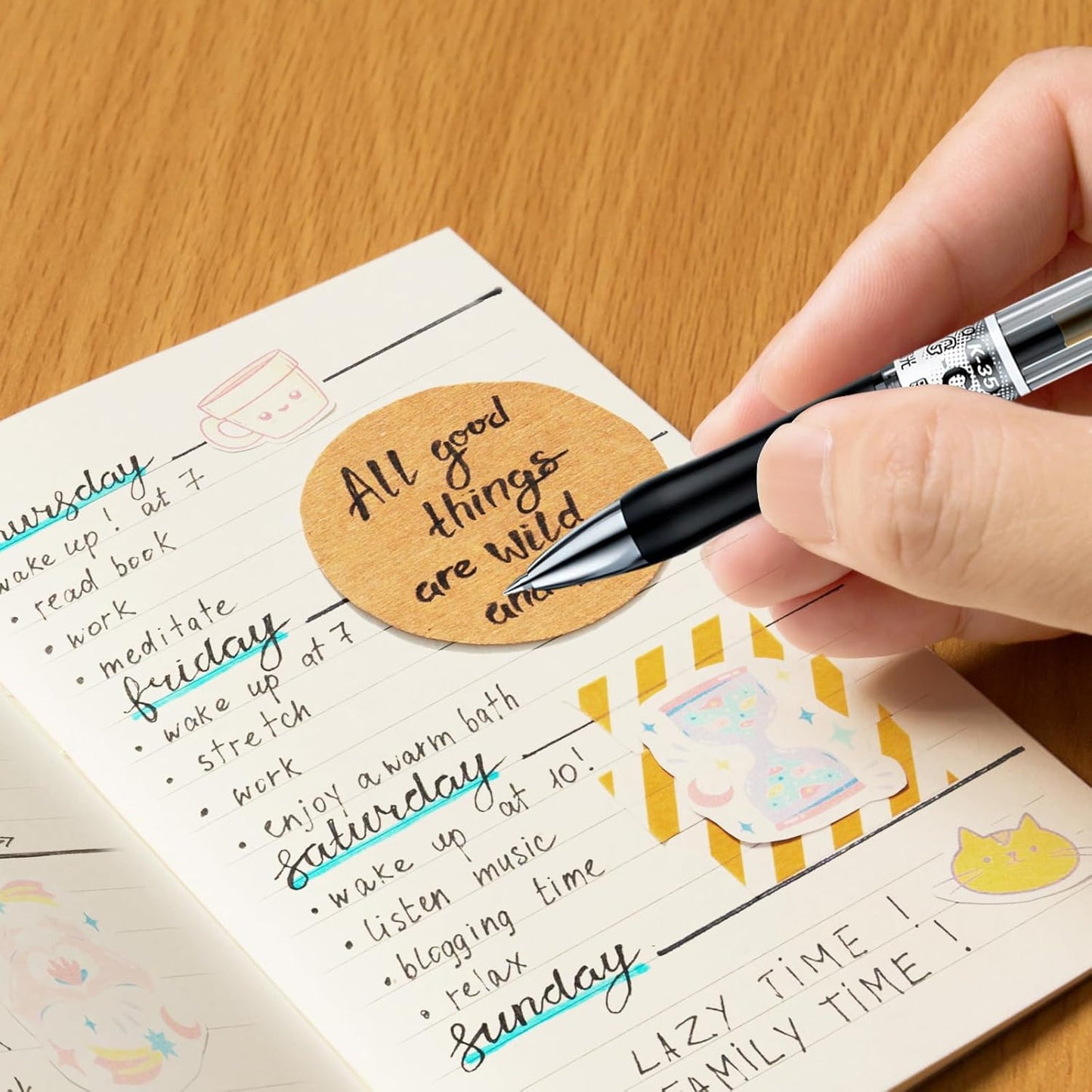 M&G 12 Pcs Gel Pens, Black Ink Pens Medium Point 0.7mm, Retractable Gel Ink Pens with Premium Ink & Soft Grip for Smooth Writing Office School Home Men Women