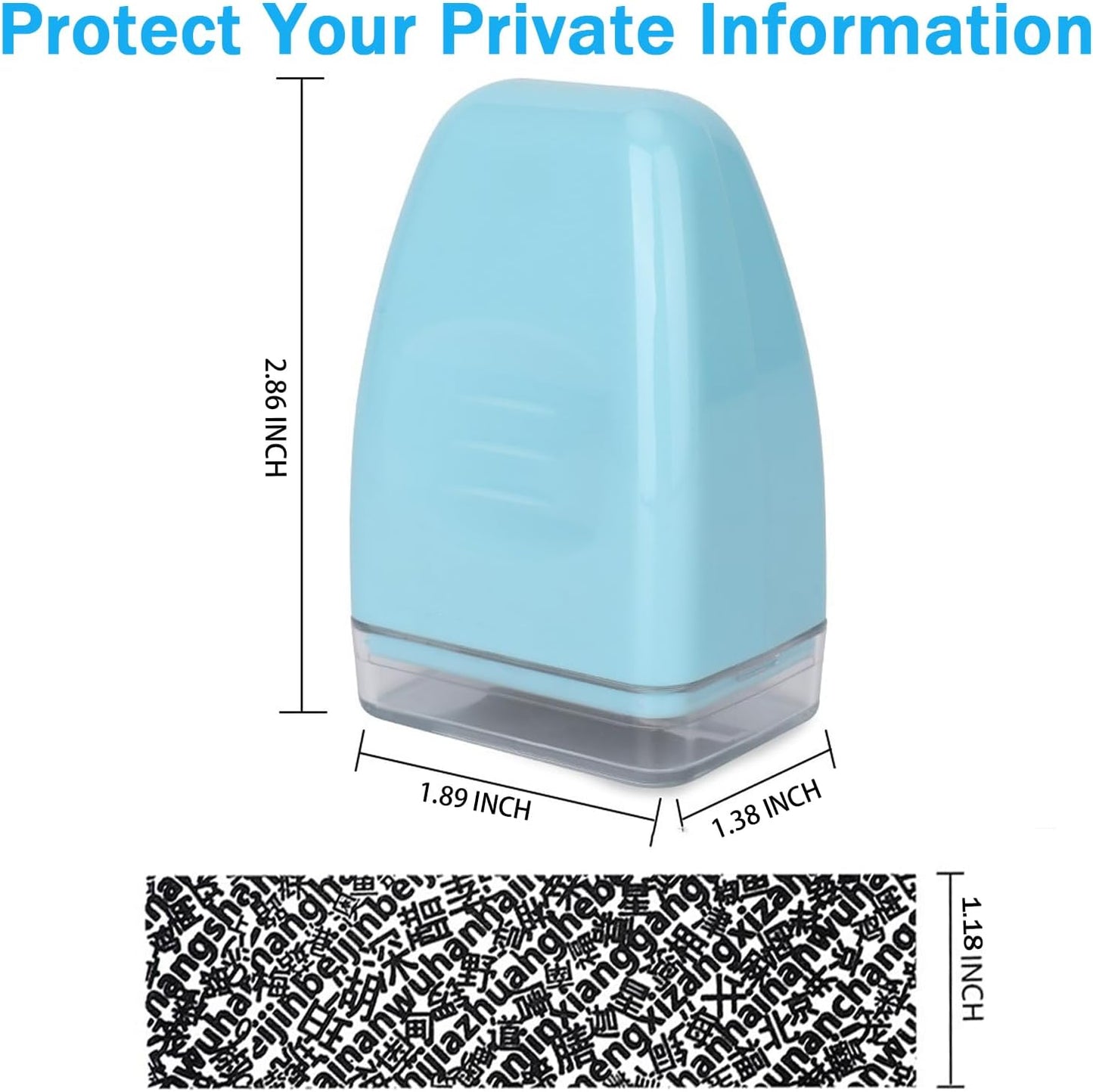 Electric Letter Opener and Confidential Roller Stamp Combo, Portable Office School Stationery for Cutting Envelope,ID Blockout, Womens Mens Moms Dads Gifts for Birthday Anniversary(Black+Blue)