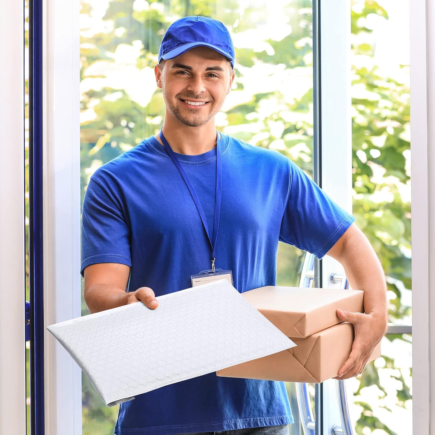 Fuxury White Bubble Mailers 8.5x12” 40 Pack Opaque Padded Envelopes Usable Size 8.5x11" Waterproof Bubble Envelopes Thick Padded Mailers for Small Business Mailing Books Clothes