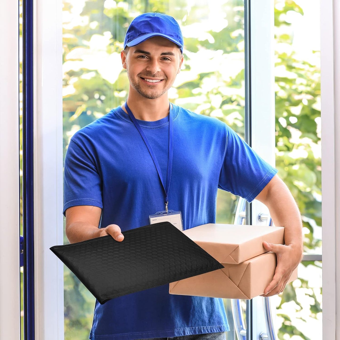 Fuxury Black Bubble Mailers 8.5x12" 40 Pack Medium Padded Envelopes Opaque #2 Bubble Mailer Usable Size 8x11" Thick Padded Mailers for Small Business Mailing Books Clothes Makeup Supplies