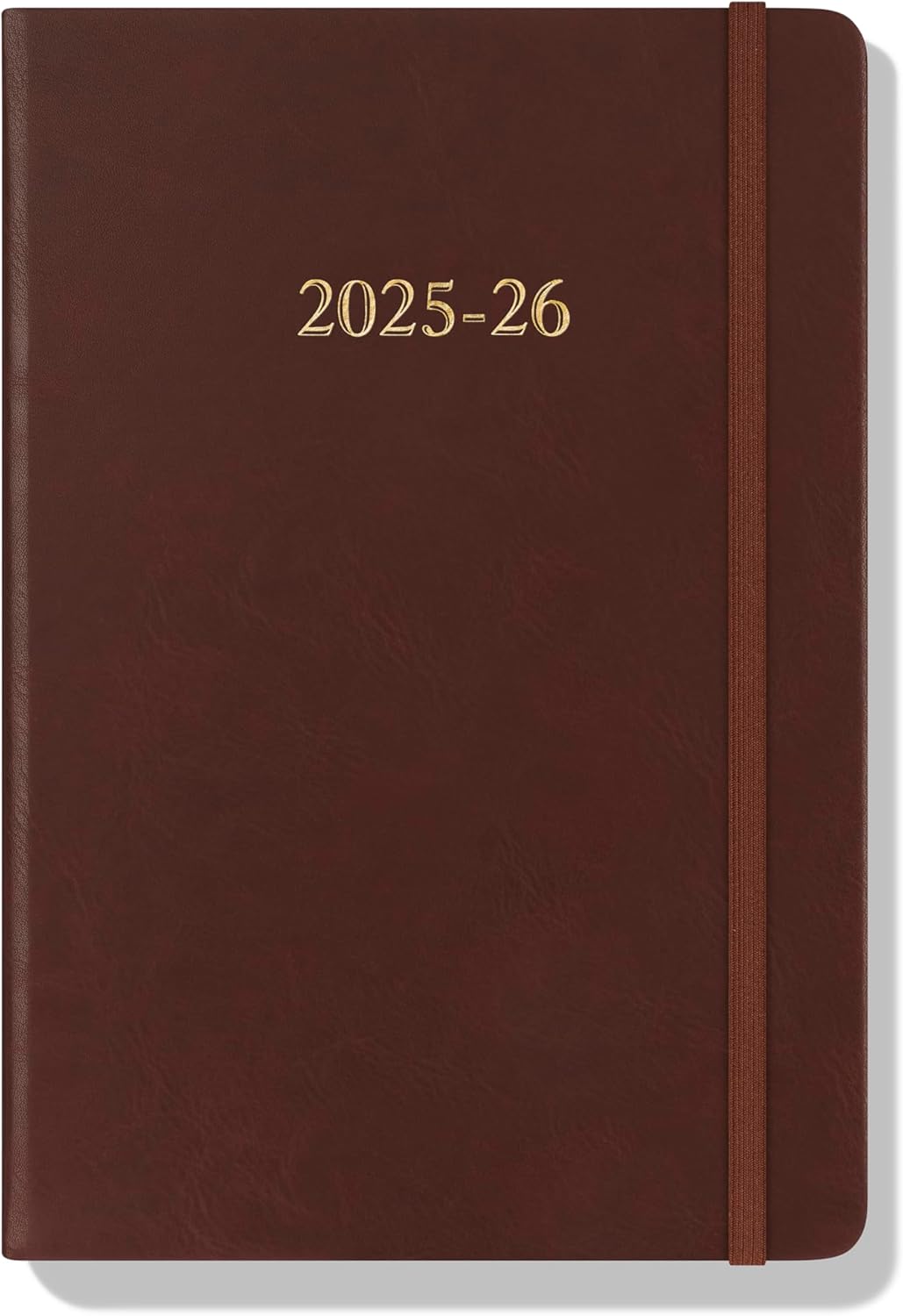 Wykeham's Executive 2025-26 Daily Journal Planner – Mid-Year Academic Diary (Conker, 8.5"×5.5")