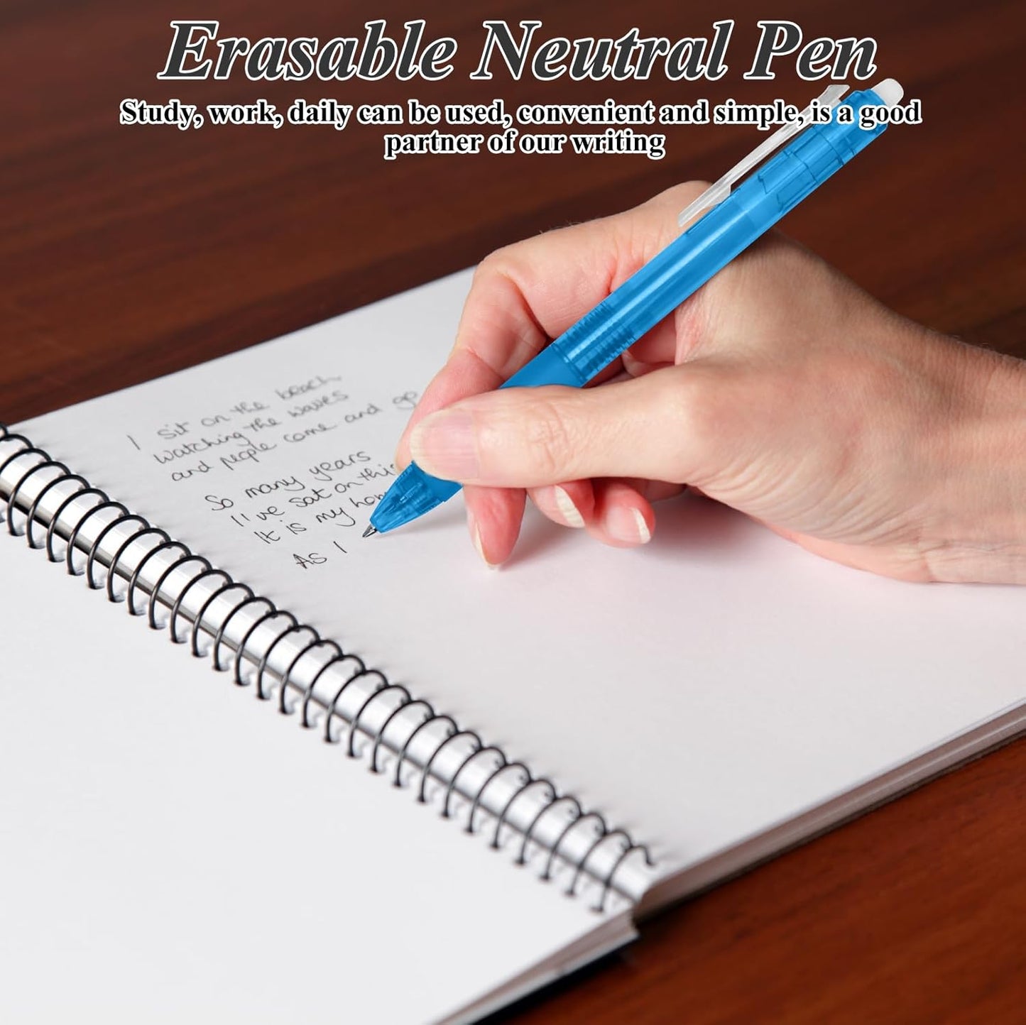 0.7 mm Erasable Gel Ink Pen Refills Compatible with Frixion Friction, Smooth Writing Multicolor Retractable Fine Point Pen Refill for School Office Home Art (Blue &Black &Red, 16)