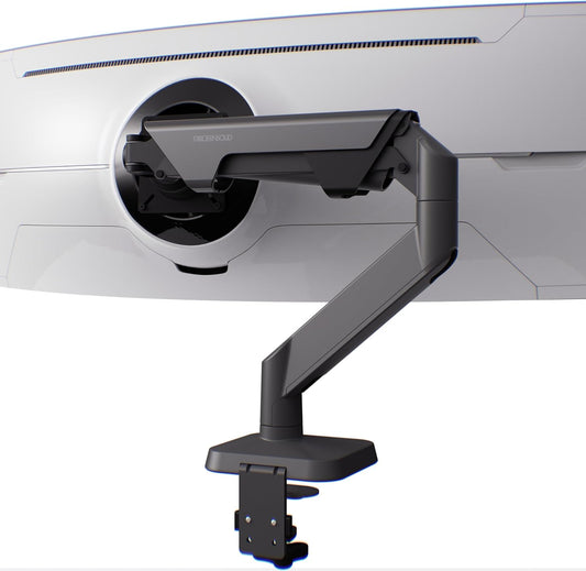 Heavy Duty Monitor Arm Desk Mount for 34 to 49 inch Ultrawide Curved Flat Monitors, Supports 14 to 38 lbs, Smooth Gas Spring Movement, VESA 75x75/100x100, Black, Classic