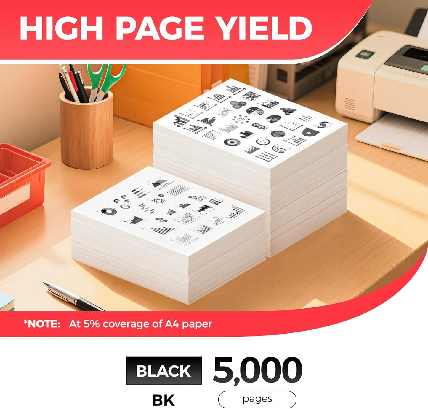 121 Black Toner Cartridge 2-Pack with chip High Yield Replacement for Canon 121 CRG-121 Toner Cartridges Compatible for Canon ImageCLASS D1650 D1620 Laser Printer Ink All-in-One Copier Scanner